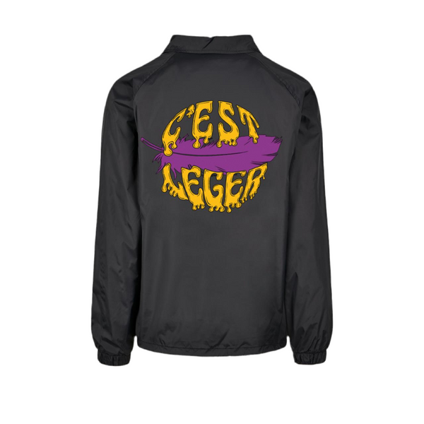 Coach Jacket C’est Léger - Purple Feather - Noir