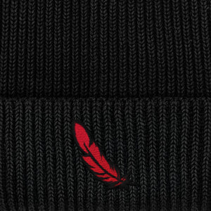 Bonnet Red Feather - C’est Léger - Noir