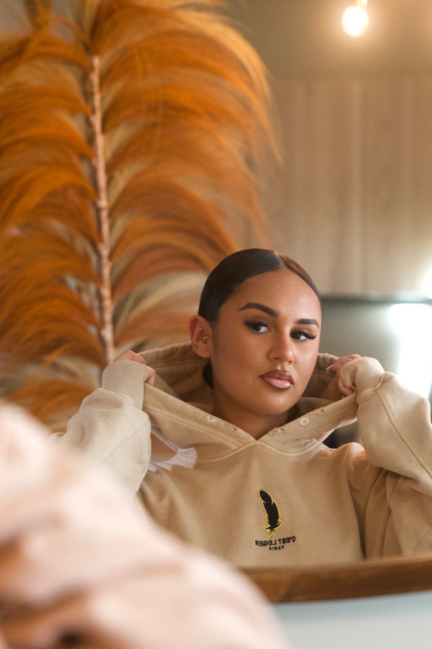 Sweat capuche CLP Beige
