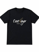 T-Shirt CLP Noir Plume