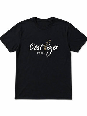 T-Shirt CLP Noir Plume