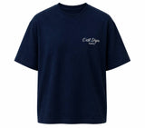 T-Shirt CLP Bleu Nuit Unisexe Logo Bleu Ciel