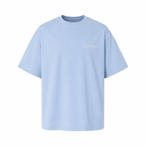 T-Shirt CLP Bleu Ciel Unisexe Logo Blanc