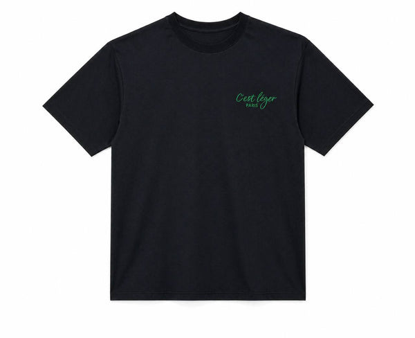 T-Shirt CLP Noir Unisexe Logo Vert
