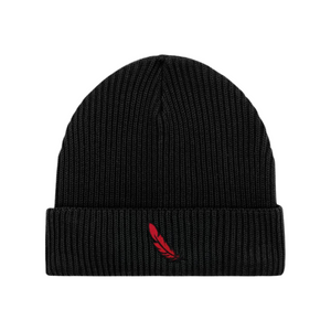 Bonnet Red Feather - C’est Léger - Noir
