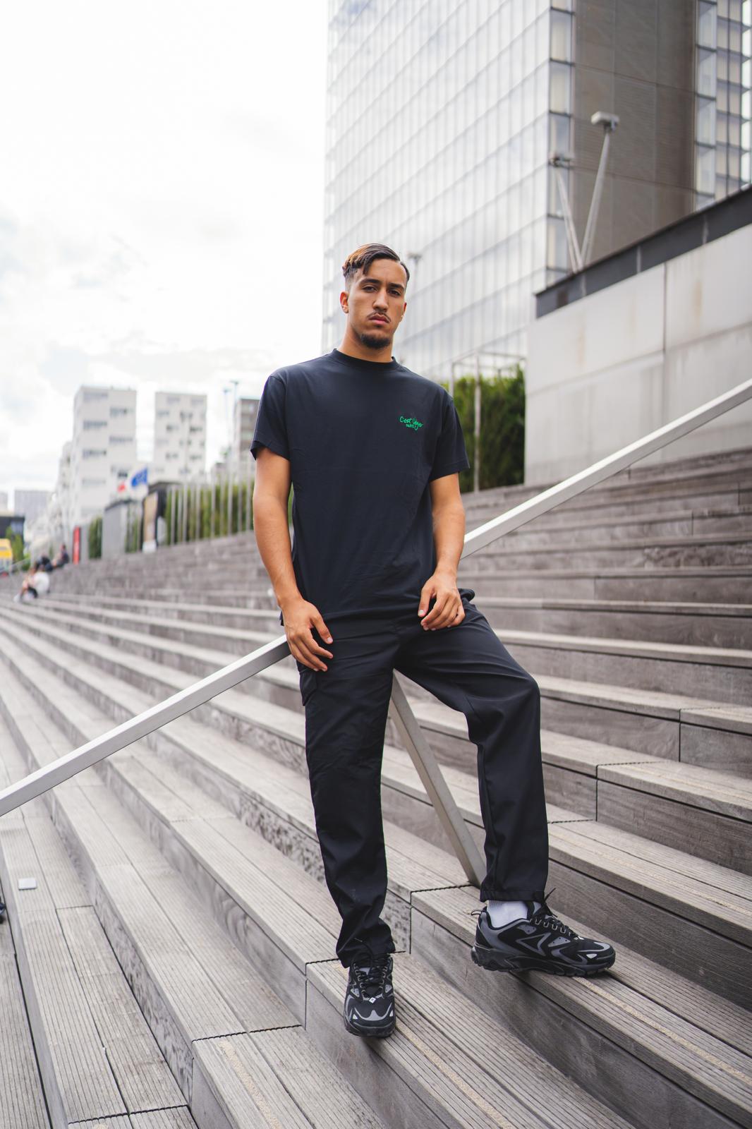 T-Shirt CLP Noir Unisexe Logo Vert
