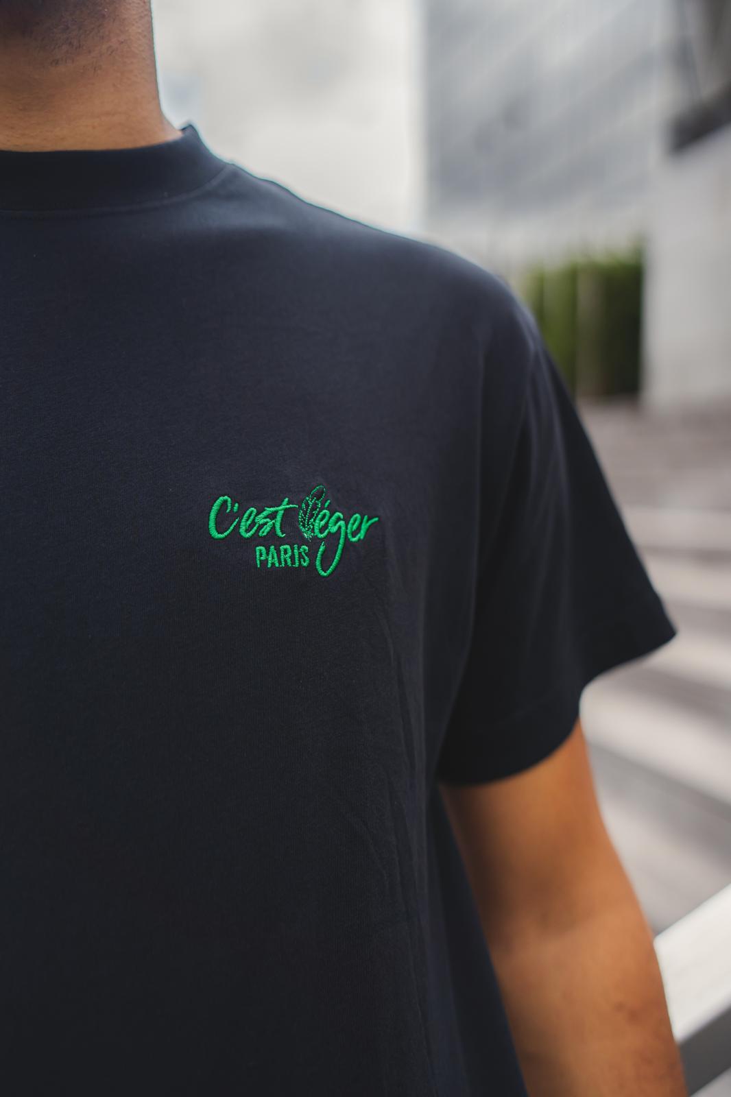 T-Shirt CLP Noir Unisexe Logo Vert